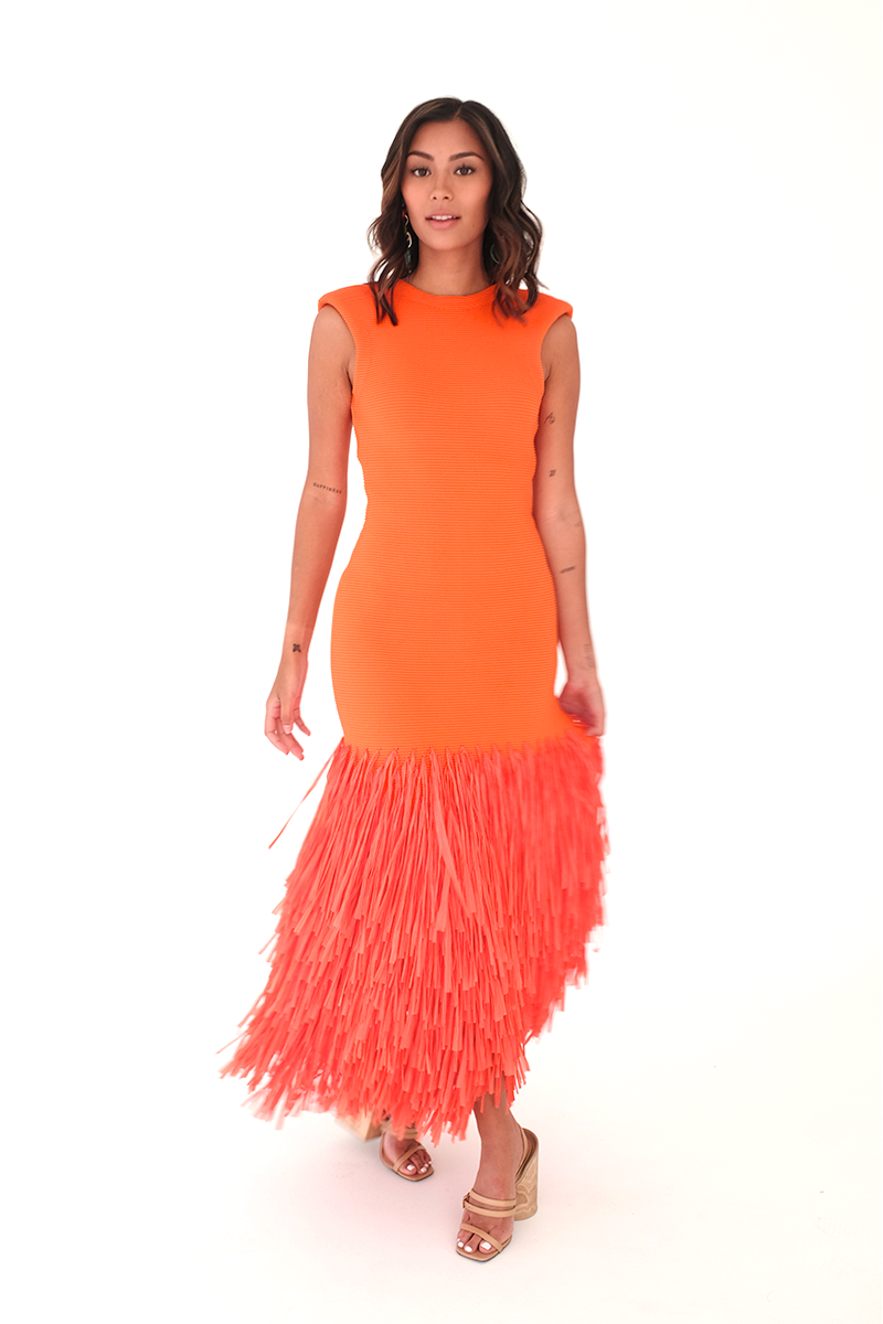 Raffii Midi Dress