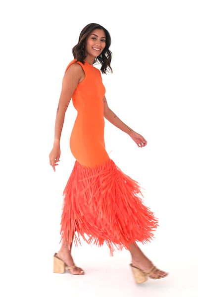 Raffii Midi Dress