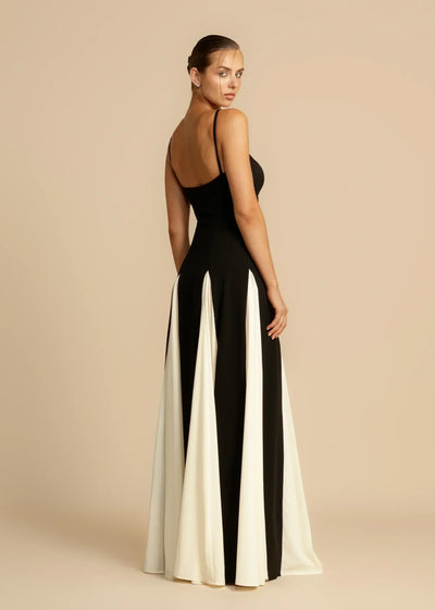 Eloise Two-Tone Maxi Dress