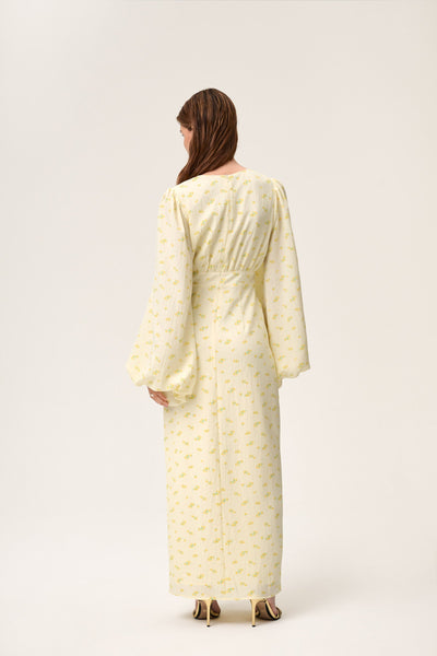 Isla Maxi Dress – Pastel Yellow