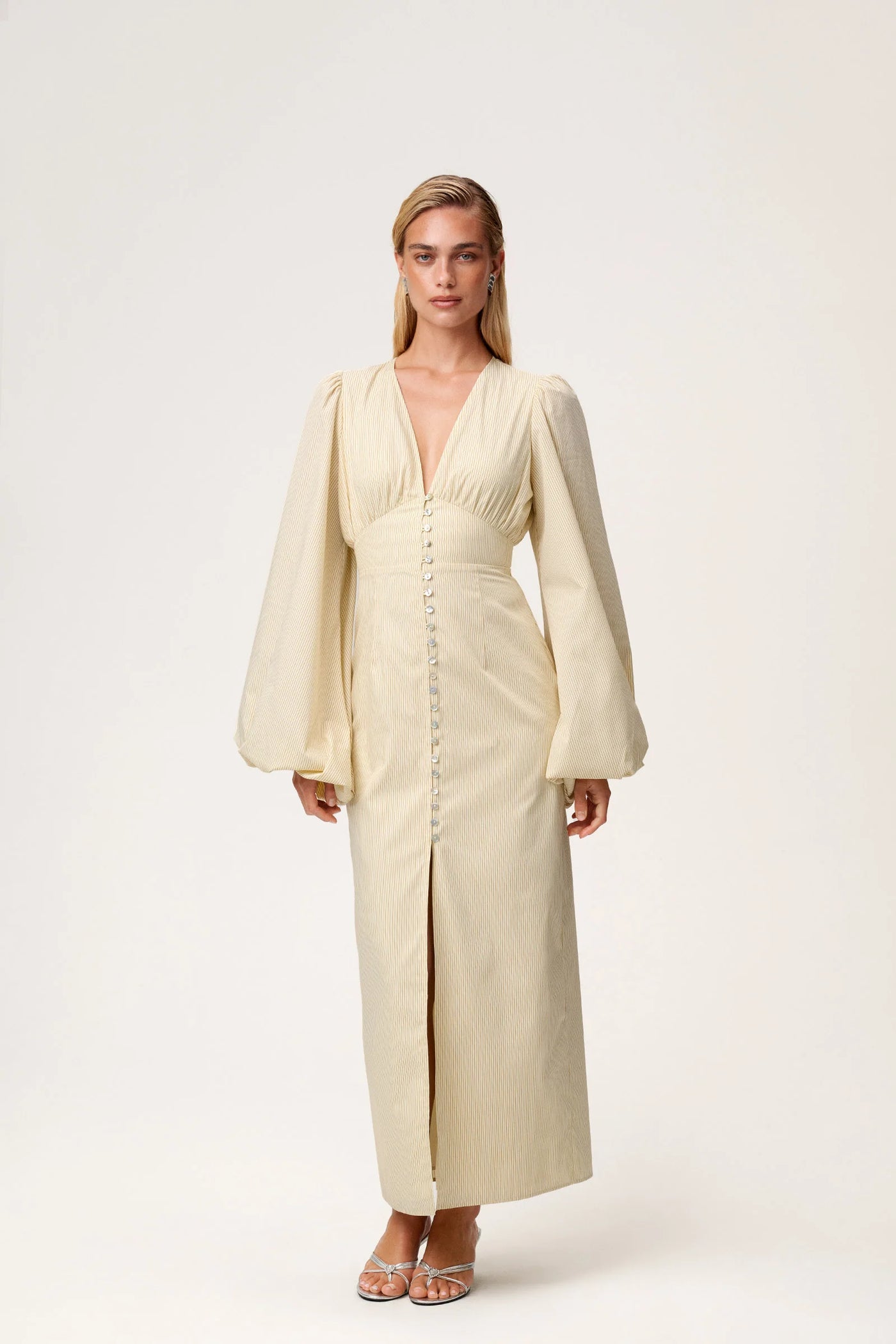 Isla Maxi Dress – Pastel Yellow
