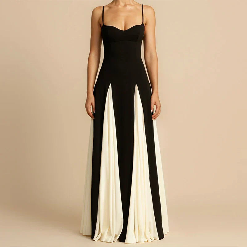 Eloise Two-Tone Maxi Dress