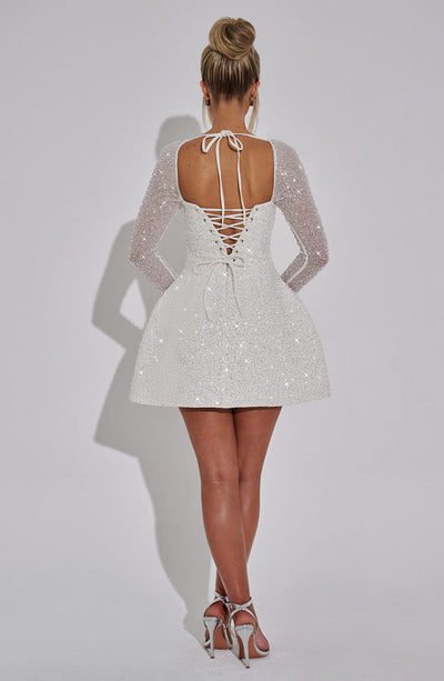 Alessia Lace-Up Mini Dress