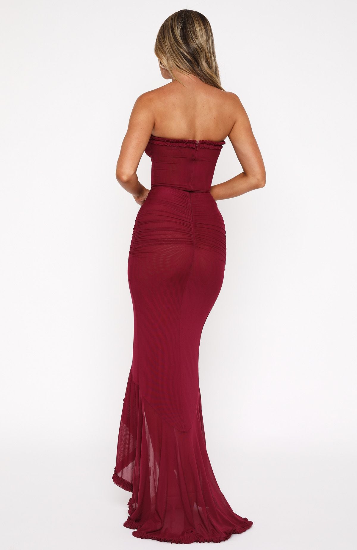 Isabelle Wine Dress