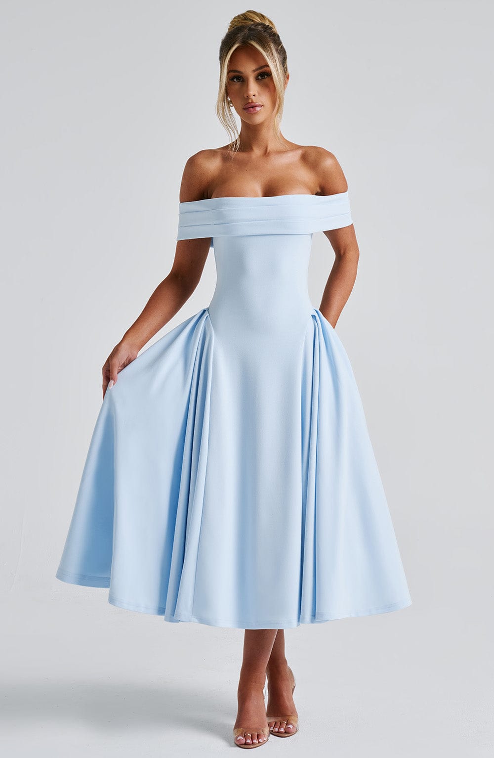 Celeste Pleated Midi Dress