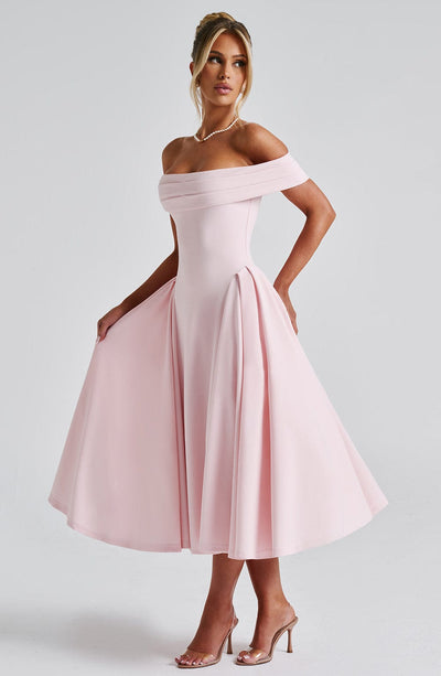 Celeste Pleated Midi Dress