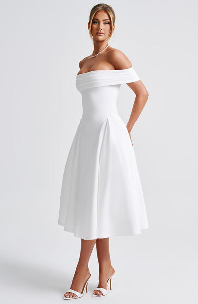 Celeste Pleated Midi Dress
