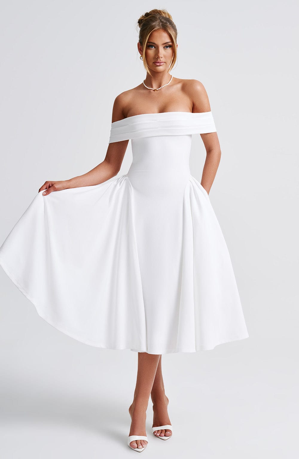 Celeste Pleated Midi Dress