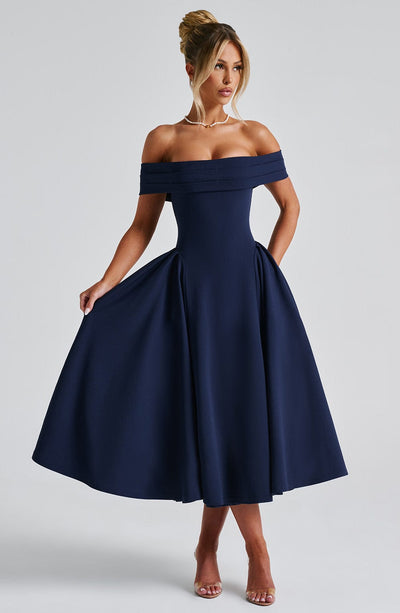 Celeste Pleated Midi Dress