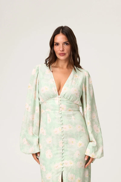 Isla Maxi Dress – Pastel Yellow