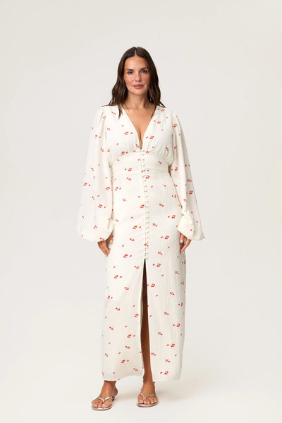 Isla Maxi Dress – Pastel Yellow