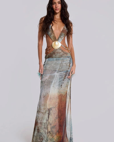Jaslene Green Dress